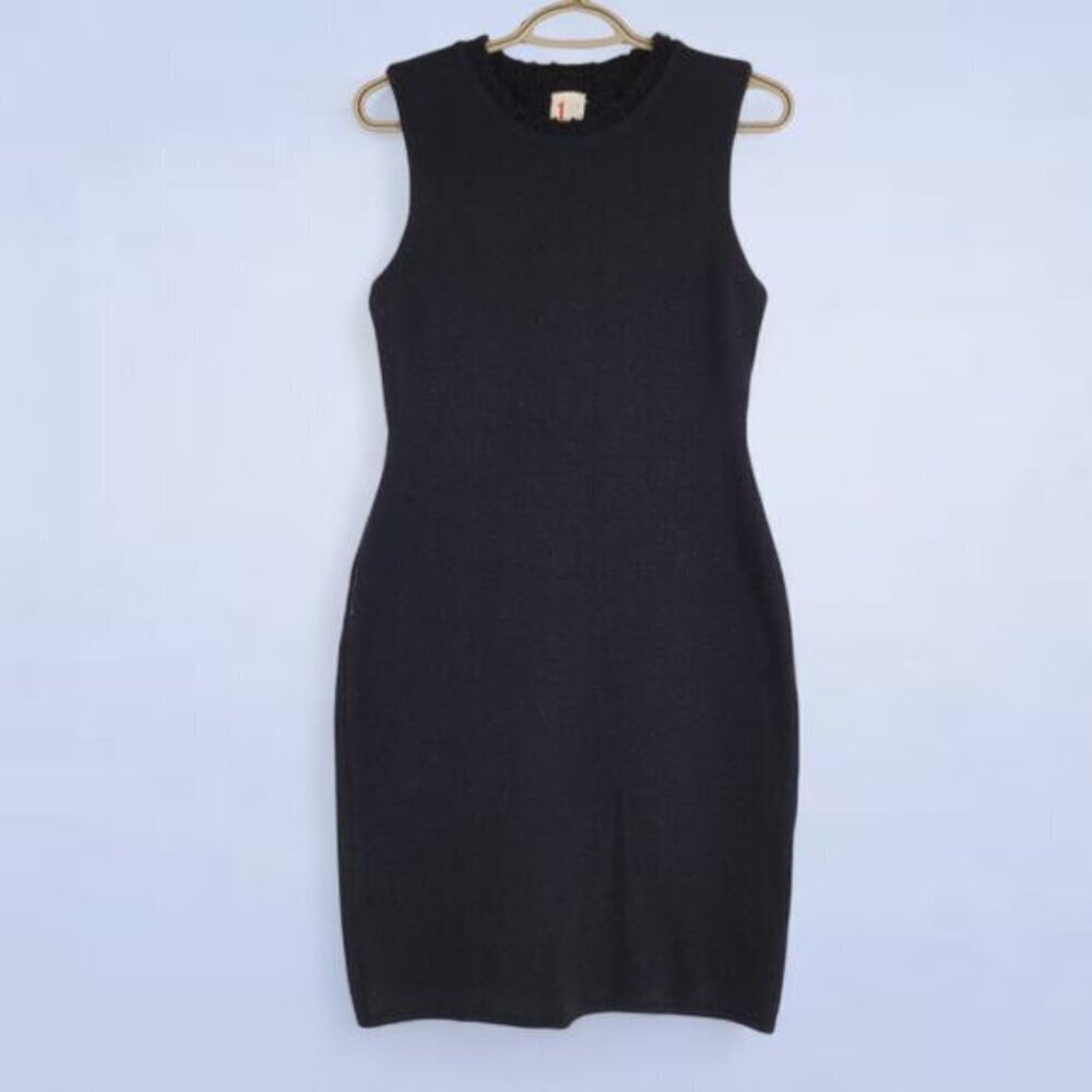 1 by O'2nd Black Wool Pencil Dress‎ - Size Medium